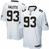 Nike Men & Women & Youth Saints #93 Galette White Team Color Game Jersey,baseball caps,new era cap wholesale,wholesale hats